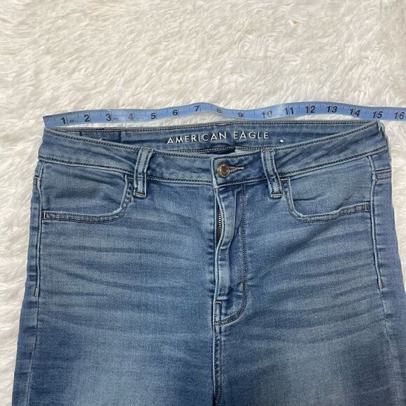 American Eagle Jeans Size 8 Super Stretch Super Hi-Rise Jegging 27" Inseam - Picture 5 of 10
